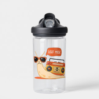 Snail and light music water bottle