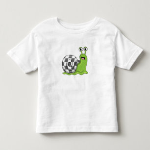 Snail at Chess with Chessboard Toddler T-Shirt