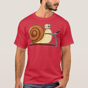 Snail at Jogging on Treadmill T-Shirt