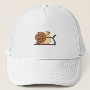 Snail at Jogging on Treadmill Trucker Hat