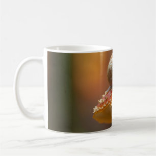 Snail atop the mushroom cute nature scene coffee mug