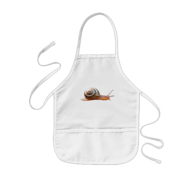 Snail ~ baby bib kids apron (Front)