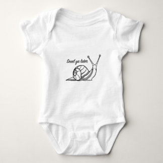 snail baby bodysuit