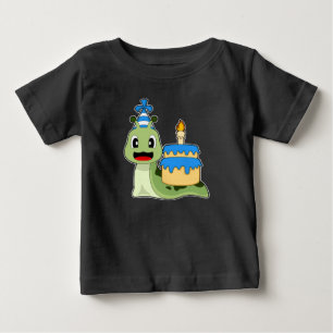 Snail Birthday Candle Cake Baby T-Shirt