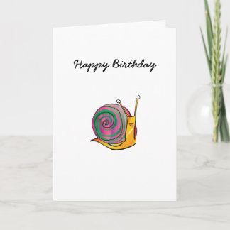 Snail Birthday Card