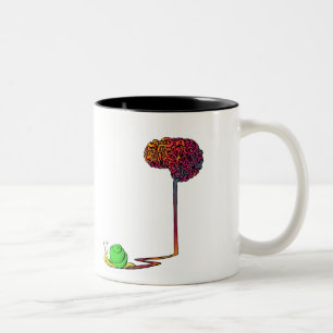 snail brain Two-Tone coffee mug
