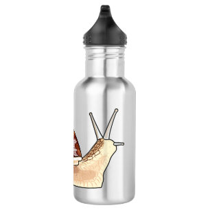 Snail cartoon illustration 532 ml water bottle