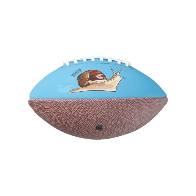 Snail cartoon illustration american football (Rotated 270)