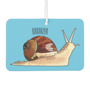 Snail cartoon illustration car air freshener