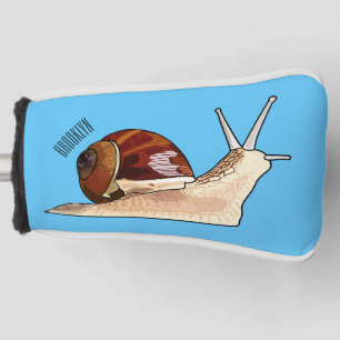 Snail cartoon illustration golf head cover