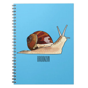 Snail cartoon illustration notebook