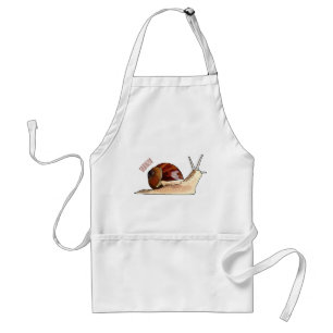 Snail cartoon illustration standard apron