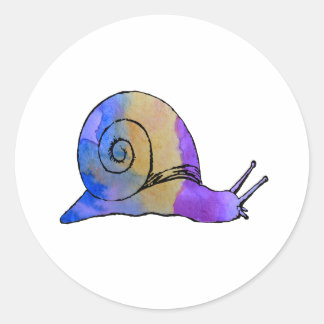 Snail Classic Round Sticker