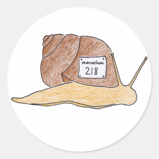 snail classic round sticker