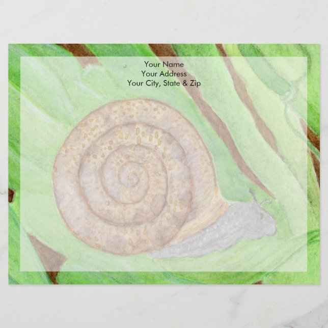Snail Custom Letterhead (Front)