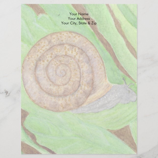 Snail Custom Letterhead (Front)