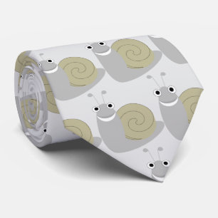 Snail Design Any Colour Background Tie