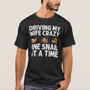 Snail Designs For Men Dad Gastropod Lazy Slug T-Shirt