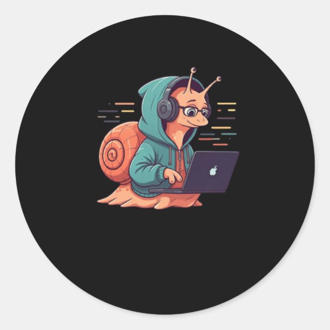 Snail Developer Sticker  (Front)
