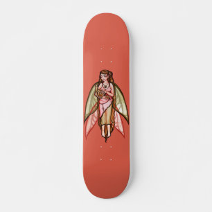 Snail Fairy Cute nature lovers fairies artwork     Skateboard