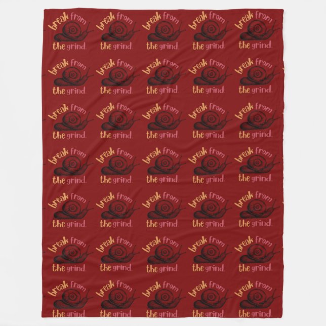 Snail Fleece Blanket (Front)