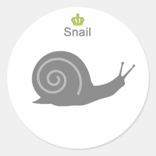 Snail g5 classic round sticker