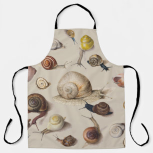 Snail Garden Pet Gastropod Slug Botanical Snails Apron