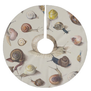 Snail Garden Pet Gastropod Slug Botanical Snails Brushed Polyester Tree Skirt