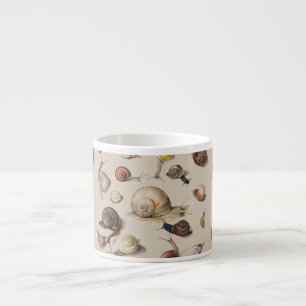 Snail Garden Pet Gastropod Slug Botanical Snails Espresso Cup