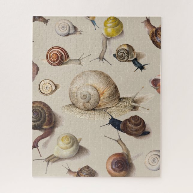 Snail Garden Pet Gastropod Slug Botanical Snails Jigsaw Puzzle (Vertical)
