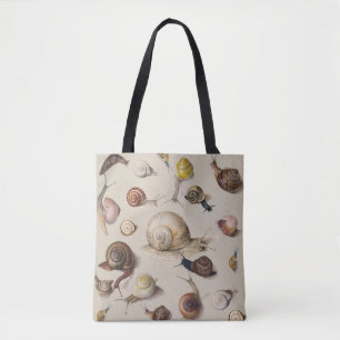 Snail Garden Pet Gastropod Slug Botanical Snails Tote Bag