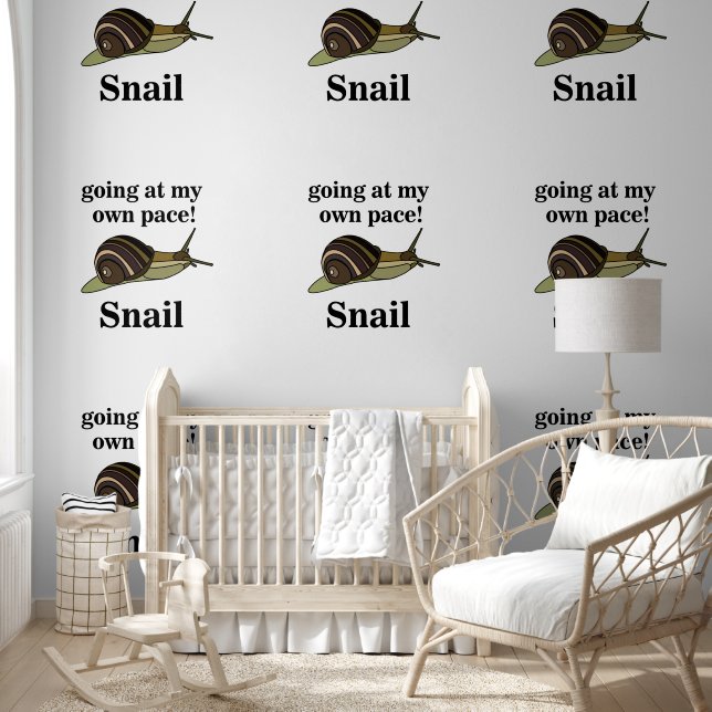 Snail Going At My Own Pace Funny Snail Wallpaper (Kids)