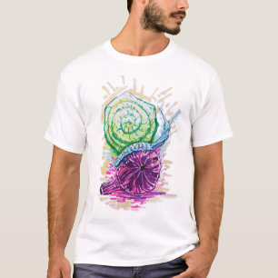 Snail in the Fig colourful T-Shirt