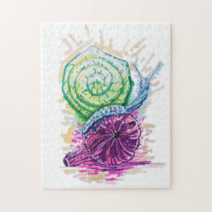 Snail in the Fig Jigsaw Puzzle