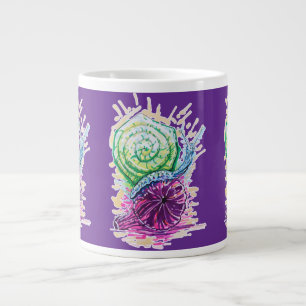 Snail in the Fig Large Coffee Mug