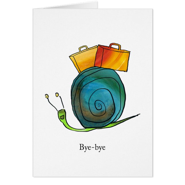 Snail Leaving Card (Front)