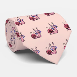 Snail Listening to Music Tie