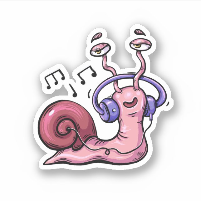 Snail Listening To Reggae Music (Front)