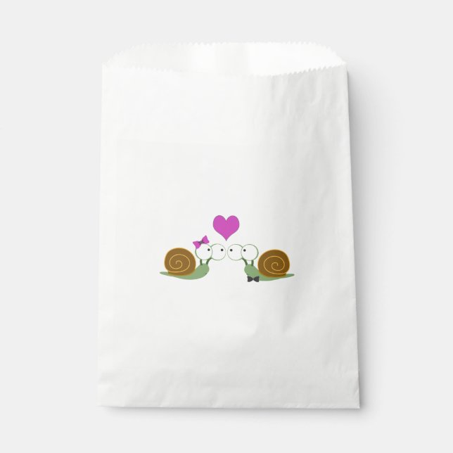 Snail Love Favour Bags (Front)