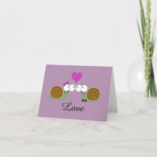 Snail Love Holiday Card