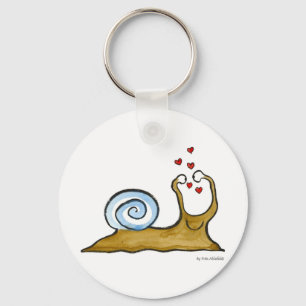 snail love key ring