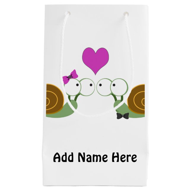 Snail Love Small Gift Bag (Front)