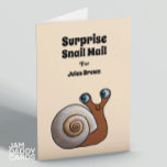 Snail Mail Customisable Birthday Card<br><div class="desc">Surprise Snail mail customisable birthday card.</div>