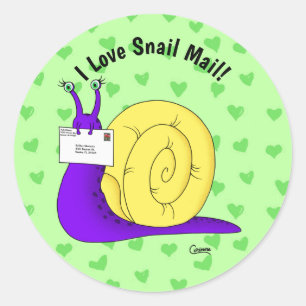 Snail Mail (Green) - Envelope Stickers