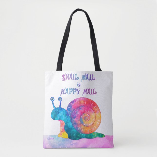 Snail Mail is Happy Mail - Tote Bag (Front)