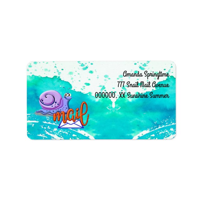 snail mail label (Front)