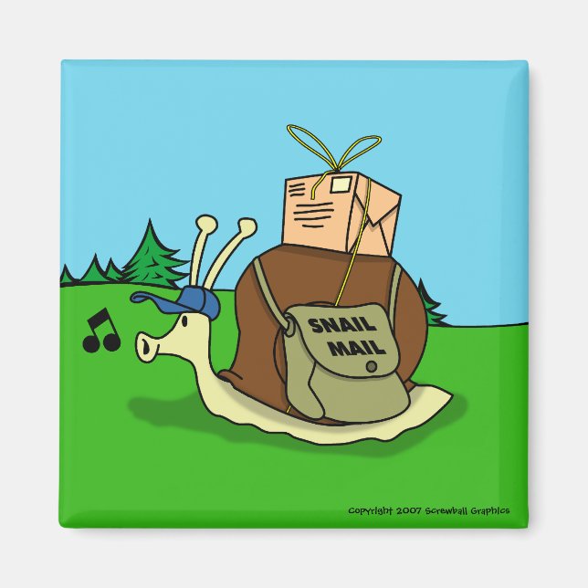 Snail Mail Magnet (Front)