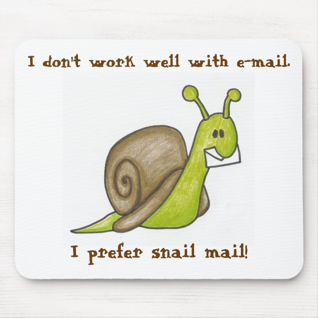 Snail Mail Mousepad (Front)