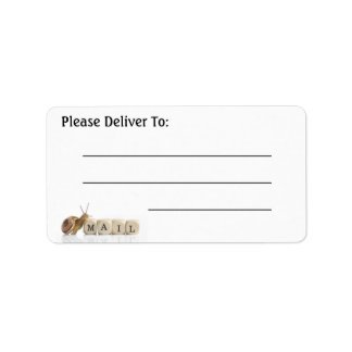 Snail Mail Please Deliver To (PDT) Labels