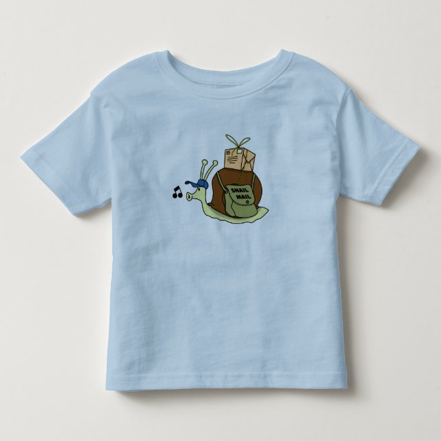 Snail Mail Toddler Ringer T-Shirt (Front)